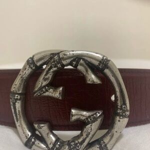 Gucci Horsebit Burgundy Belt
